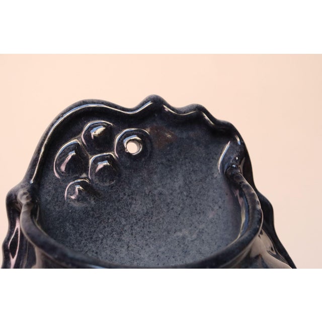 Mid-Century Modern Studio Pottery Blue Ombré Letter Holder by Deanna Nichols For Sale - Image 13 of 18