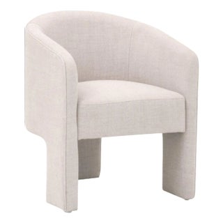 Essentials for Living Hall Cream Fabric Armchair For Sale