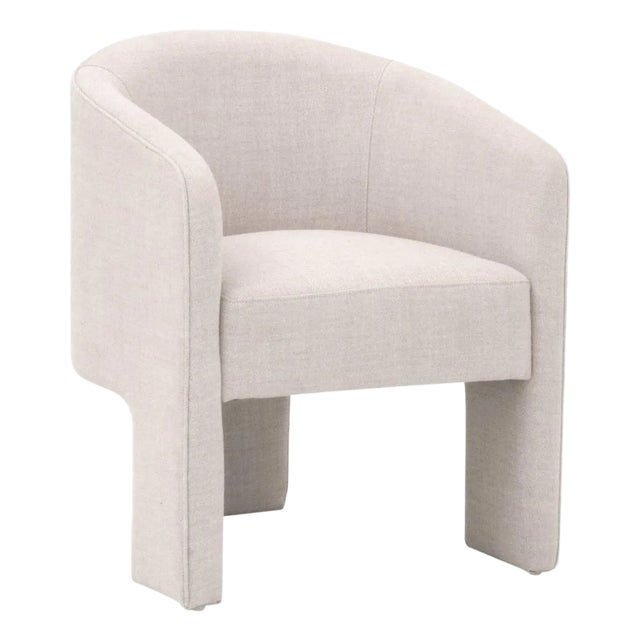 Essentials for Living Hall Cream Fabric Armchair For Sale