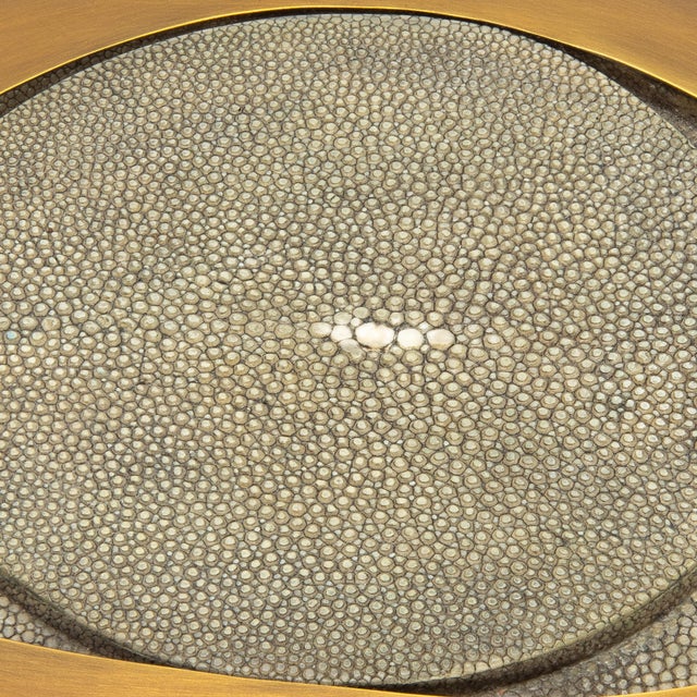 Set of 2 Boxes in Grey Shagreen With Bronze Patina Brass by R&y Augousti For Sale - Image 11 of 11