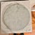 Mid century Italian marble tabletop / countertop lazy susan, hors d'oeuvre, charcuterie server. White marble with gray...