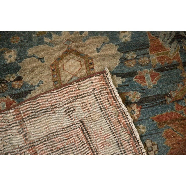 Textile 1920s Antique Persian Mehreban Palmette Wool Rug Runner For Sale - Image 7 of 16