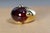 Pomellato Hessonite Garnet Cabochon 18k Yellow Gold Vintage 1970s Ring, Size 6.5 For Sale - Image 9 of 9