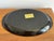 1970s Vintage Black Lacquer Couroc Fish House Tray With Wood and Brass Inlay For Sale - Image 5 of 7