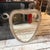 1950s Gio Ponti Style Mid-Century Modern Brass Italian Heart Shaped Wall Mirror For Sale - Image 13 of 17