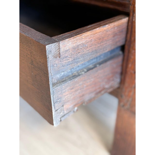 Antique English Oak Coffer/Trunk For Sale - Image 10 of 10