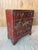 Early 20th Century Antique Japanese Ox Blood Red Lacquer Jewelry Box With Gilt Crane & Cherry Blossom Motif For Sale - Image 5 of 7