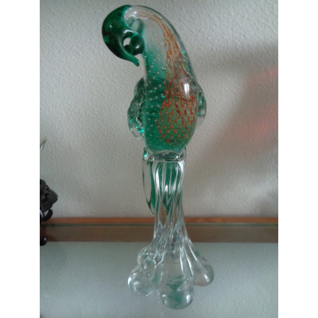 Handblown Glass Italian Bird Sculpture For Sale In Tampa - Image 6 of 8