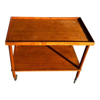 Mid 20th Century Mid-Century Borge Mogensen Style Danish Teak Bar Cart For Sale