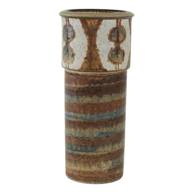 Vintage Danish Ceramic Vase by Svend Åage Jensen for Søholm, 1960s For Sale