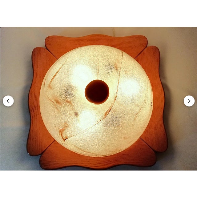 Flush Mount in Golden Oak from Barovier & Toso, 1980s For Sale - Image 10 of 12