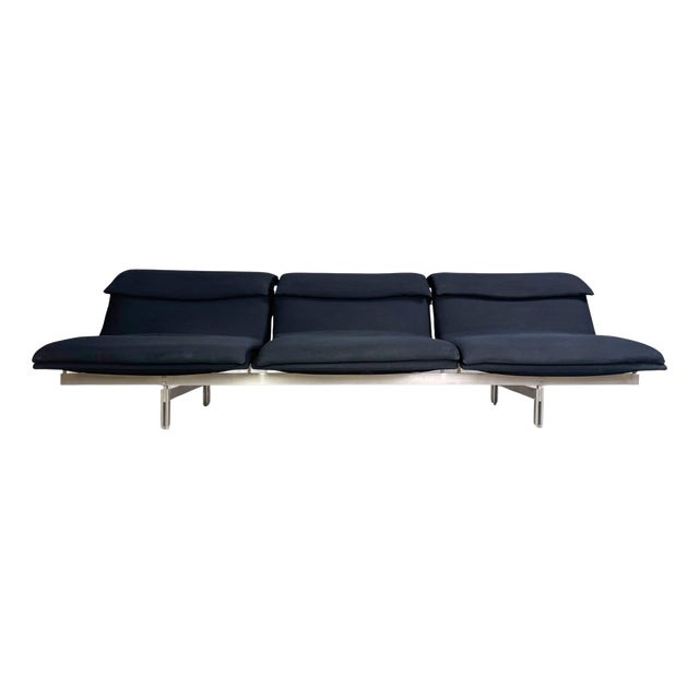 Wave 3-Seater Sofa by Giovanni Offredi for Saporiti Italia, 1970s For Sale