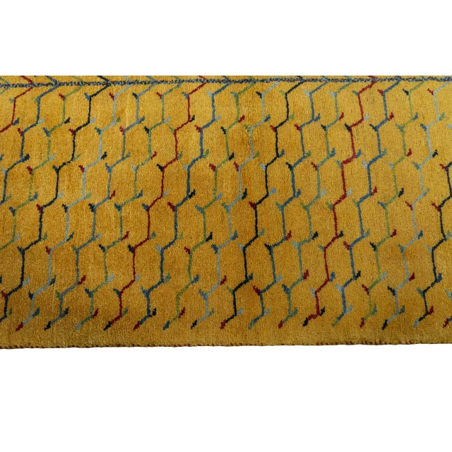 Textile Hand-Knotted Gabbeh Loribaft Rug For Sale - Image 7 of 11