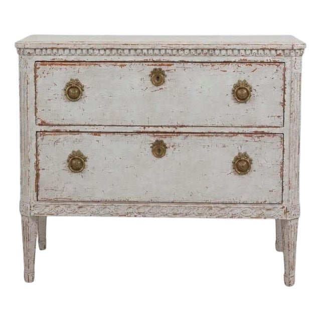 Danish 19th Century Carved Chest of Drawers For Sale