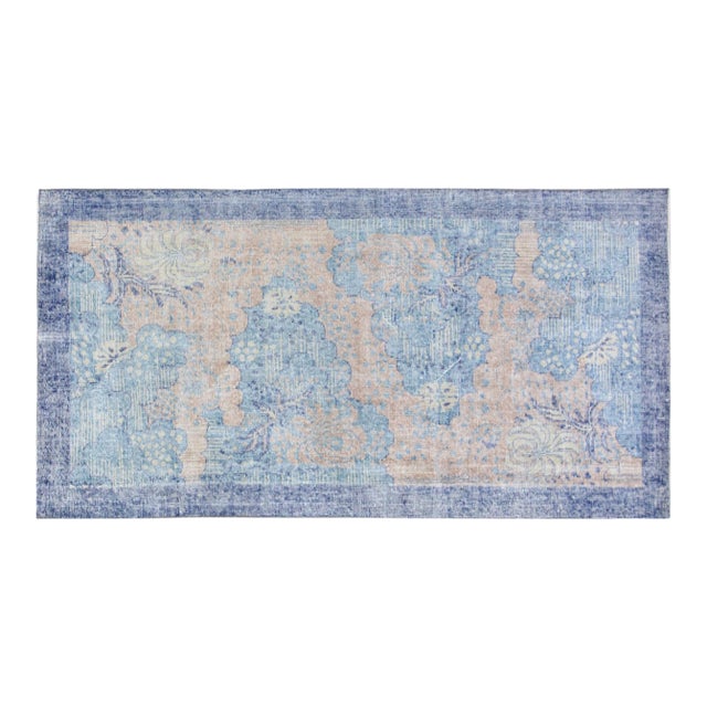 Vintage Turkish Anatolian Hand Knotted Wool Rug, 3'4''x6'9'' For Sale