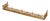 Neoclassical Style Brass Fireplace Fender For Sale