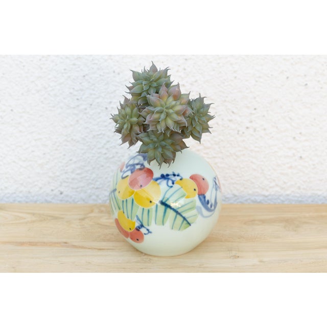 Hand-Painted Duckling & Floral Miniature Vase For Sale In Los Angeles - Image 6 of 6