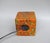 Glass Flamed Cased Glass Table Lamp Cube in Orange, Green, Black and Beige by Peill & Putzler, 1970s For Sale - Image 7 of 16