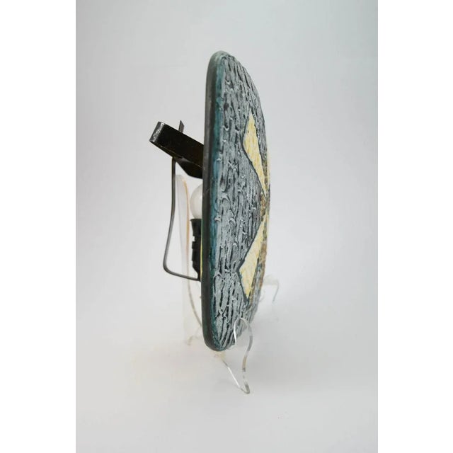 Mid-Century Cortina Glaze Ceramic Wall Light with Windmill Motive, 1970s For Sale - Image 4 of 8