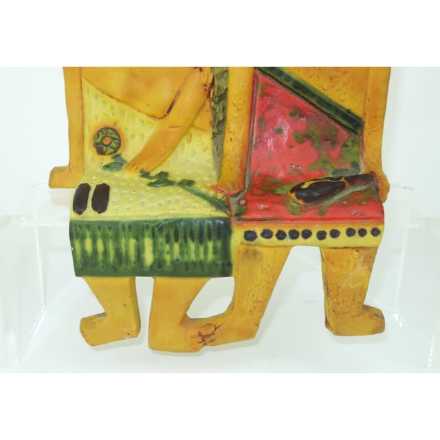 Mid-Century Modern Marcello Fantoni for Raymor Caveman Couple Italian Art Pottery Shelf Sitter, 1960's For Sale - Image 3 of 16