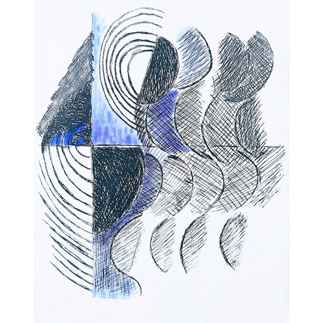 Sonia Delaunay, Juste Présent, 1961, Lithograph For Sale