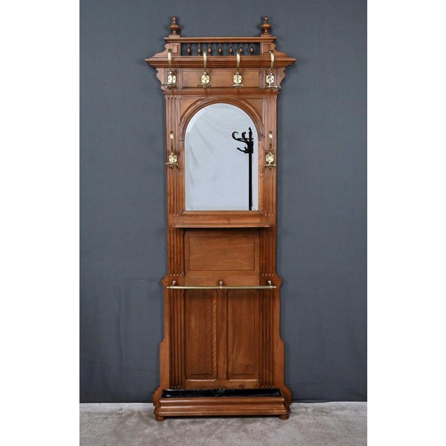 Oak Coat Rack, 1900s For Sale - Image 3 of 16