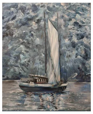 Elena Mardashova, Arctic Area, Oil Painting, 2022