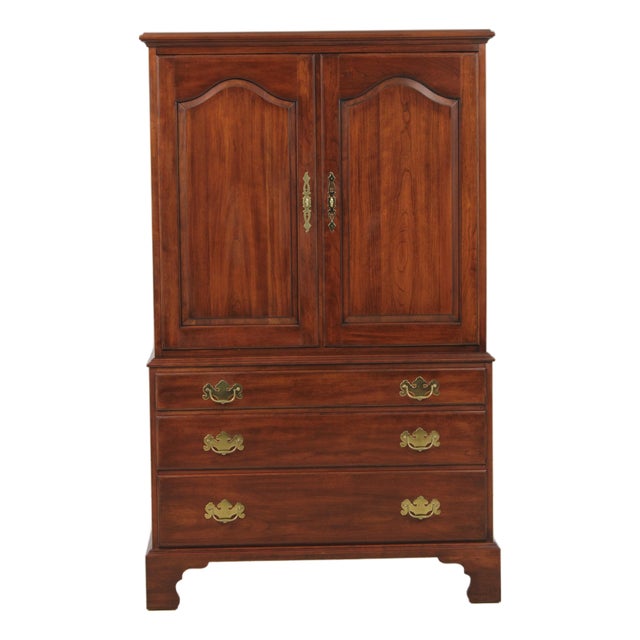 Henkel Harris Cherry Tv Armoire Cabinet For Sale