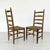 Dimensions: H 41.7” x W 18.5” x D 18.5” x SH 19” Set of 4 Vintage French Farmhouse dining chairs with original rush woven...