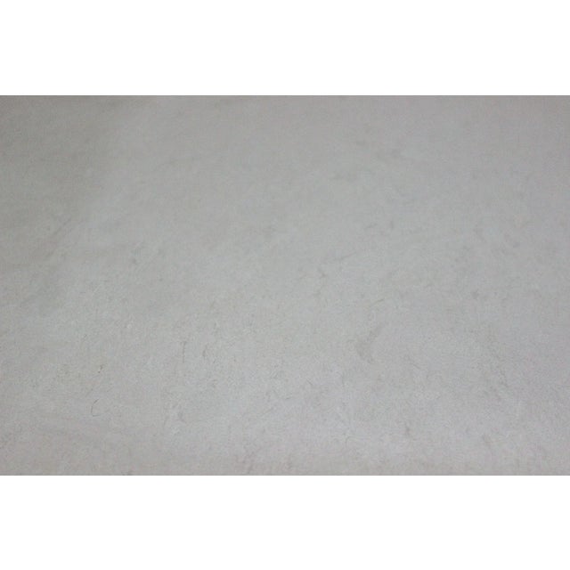 Metal Marcelo Coffee Table With Clear Glass Top and Stone Shelf For Sale - Image 7 of 11