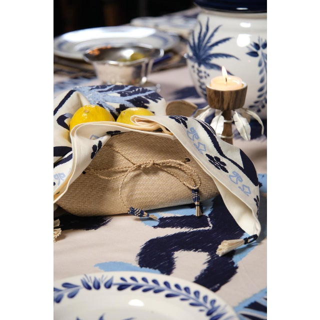 Contemporary Johanna Ortiz Deep Navy Ocaña Bread Basket, Set of 2 For Sale - Image 3 of 4