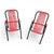 2 x high child chair by Frisian manufacturer Spimeta Harkema / 1960s Width 31 Depth 45Height 54 Seat height 30 cm