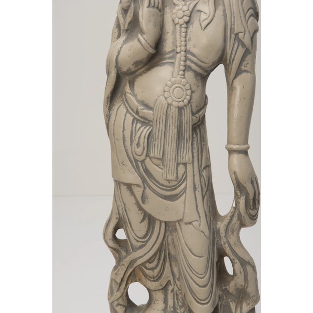 Chapman Hollywood Regency Quanyin Quan Yin Table Lamp For Sale - Image 9 of 12