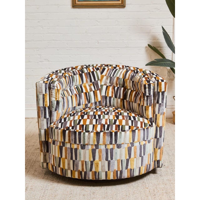 This modern, cozy, and fun chair sits perfectly in any living room, or, as accent seating for the perfect evening for any...