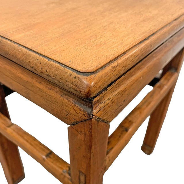 Wood Late 17th/Early 18th Century Chinese Huanghuali Scholar's Stool For Sale - Image 7 of 12