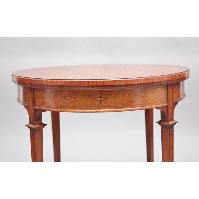 19th-Century Satinwood Occasional Table For Sale - Image 3 of 9