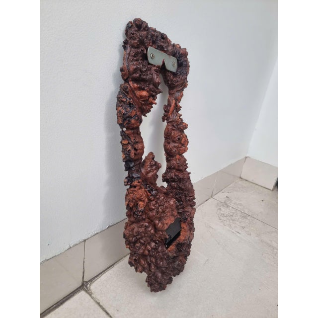 Gateway of Time – One-of-a-Kind Vietnamese Burl Elm Wood Wall Clock For Sale - Image 12 of 14