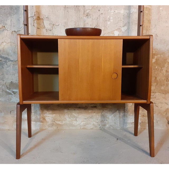 Mid-Century Norwegian Freestanding Ergo Unit in Teak attributed to John Texmon for Blindheim, 1961 For Sale - Image 9 of 17