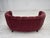 Danish 2-Seater Banana Sofa in Red Velour and Oak, 1970s For Sale - Image 10 of 18