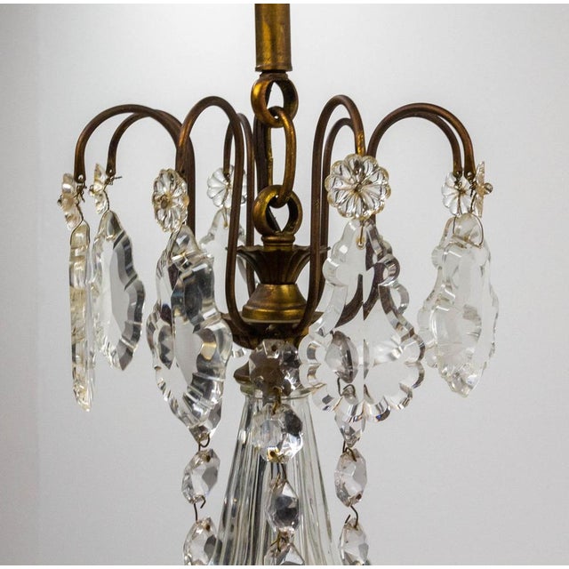 1960s Chandelier with Crystal Drops, France, 1960s For Sale - Image 5 of 10
