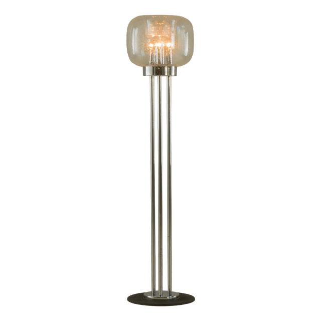 Italian Murano Glass Floor Lamp attributed to Toni Zuccheri, 1970s For Sale