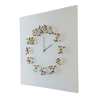 "Mocap" (Discodip) Illusionistic Wall Clock / Wall-Sculpture For Sale