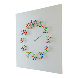 "Mocap" (Discodip) Illusionistic Wall Clock / Wall-Sculpture