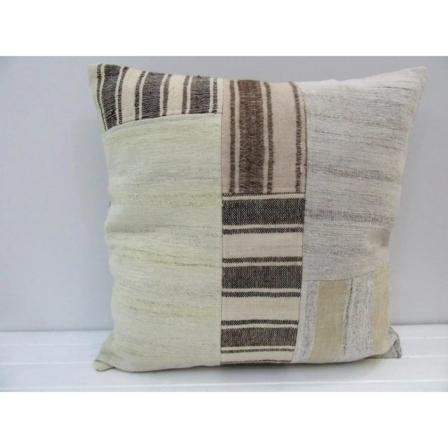 Handmade Patchwork Turkish Kilim Pillow Cover For Sale - Image 4 of 4