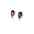 Natural Amethyst Diamond Earrings 14k Gold 3.71 TCW Certified For Sale - Image 10 of 11