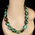 Ajd 21 Inch Gently Graduated Turquoise Nugget Necklace Thoughtful Gift For Sale - Image 4 of 7