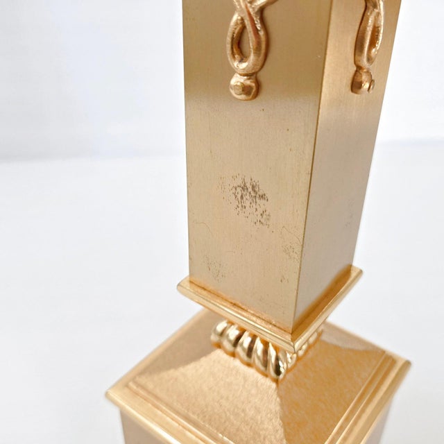 Vintage Table Lamp in Bronze and Gilt Brass by Gaetano Sciolari, 1970s For Sale - Image 14 of 16