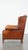 Warm Color Leather Wing Chair For Sale - Image 5 of 12