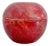 Antique Red Apple Alabaster Trinket Box Bowl Lid Marble Stone Jewelry Italy For Sale