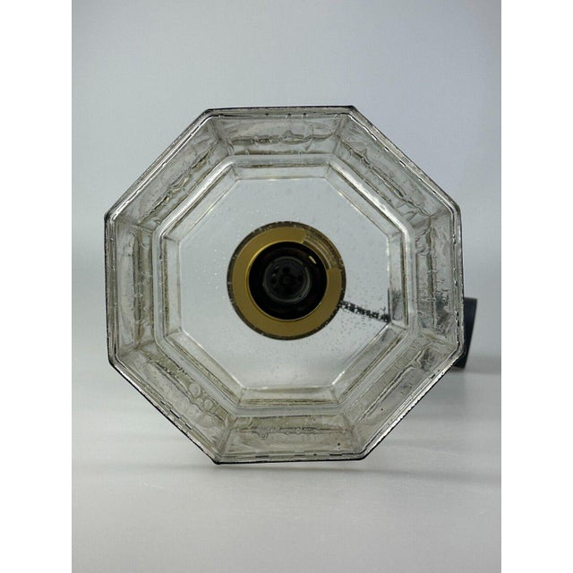 Space Age Ceiling Lamp in Glass and Brass from Glashütte Limburg, Germany, 1960s-1970s For Sale - Image 3 of 18